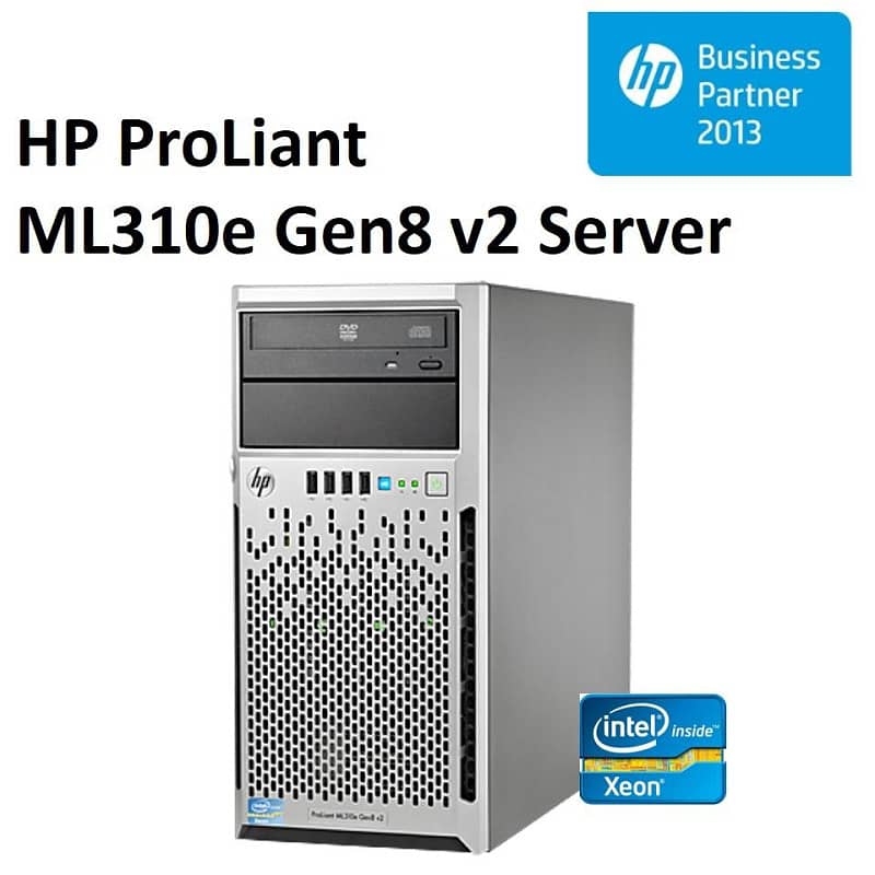 HPE ProLiant ML310e Gen8 v2 Server Xeon E3-1230 v3 8GB Ram 500HDD 0