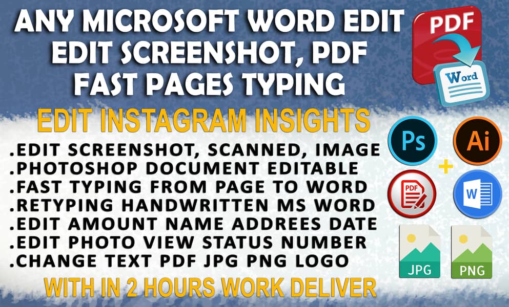 Graphic Design Edit PDF JPG screenshot scanned Photoshop Document Edit 0