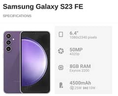 Samsung galaxy s23 FE
