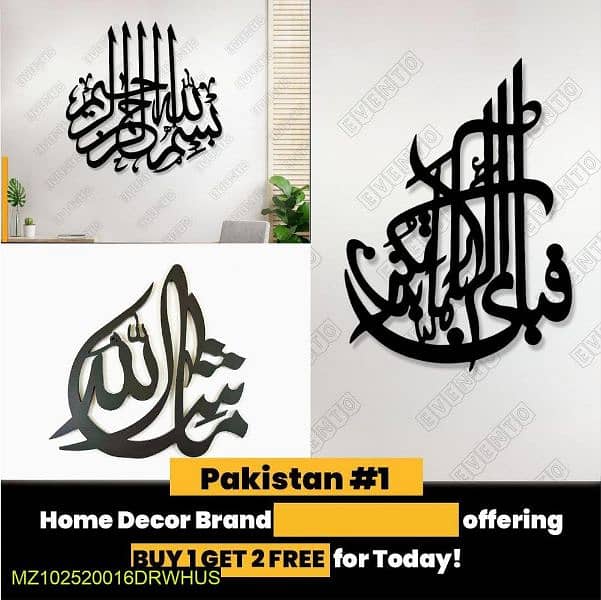 Buy 1 get 2 free Calligraphics in black color 2