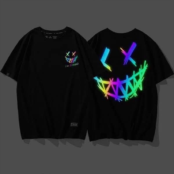 Customised multi Name Shirt Rainbow Reflector & Gray Reflector 3