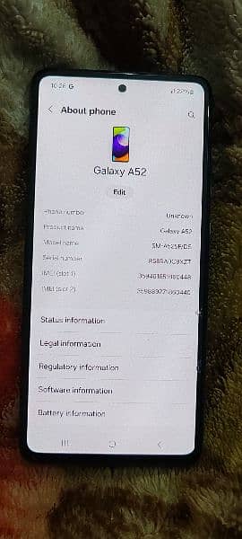 I am sale Samsung galaxy A52 8gb 128gb pta approved 3