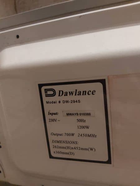 Dawlance microwave available for sale 3