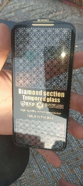 I phone 15 pro max protectar glass 1100  3 piece = contact 03014023157 4