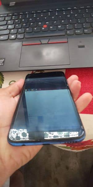 huawei y7 prime 3/32 condition like new jist touch glass crack hai 2