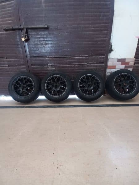New BBS styal in black 14 inch with Tyres 2
