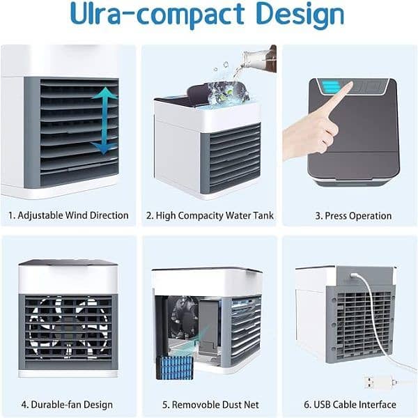 Portable Personal Air Conditioner 3 In 1 Air Cooler(usb Operated) 3