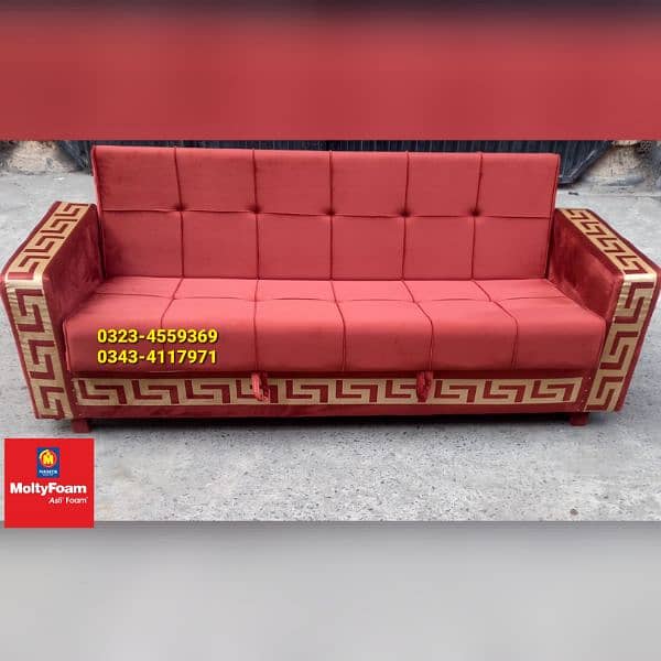 Molty double bed sofa cum bed/dining table/stool/Lshape sofa/chair 11
