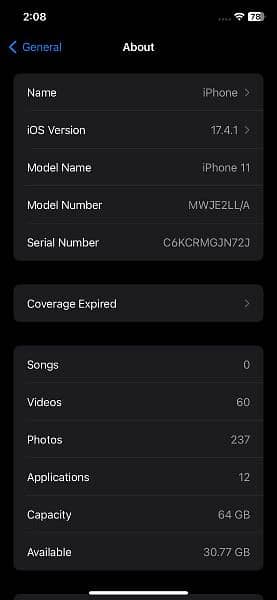 Apple Iphone 11 Non PTA Lush Condition 11