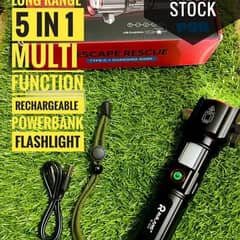 5 in 1 Rechargeable Flash Light