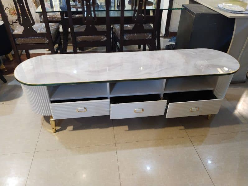 led rack console TV table 10