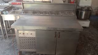 pizza table under chiller 5 feet 03241047461