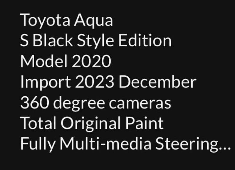 Toyota Aqua S Blue Style Edition 2020 model import 2023 9