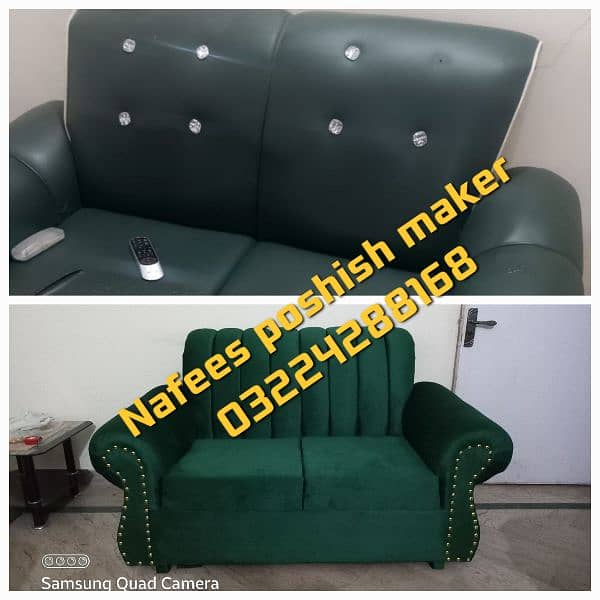 sofa+bed poshish and repairing at your home. 15