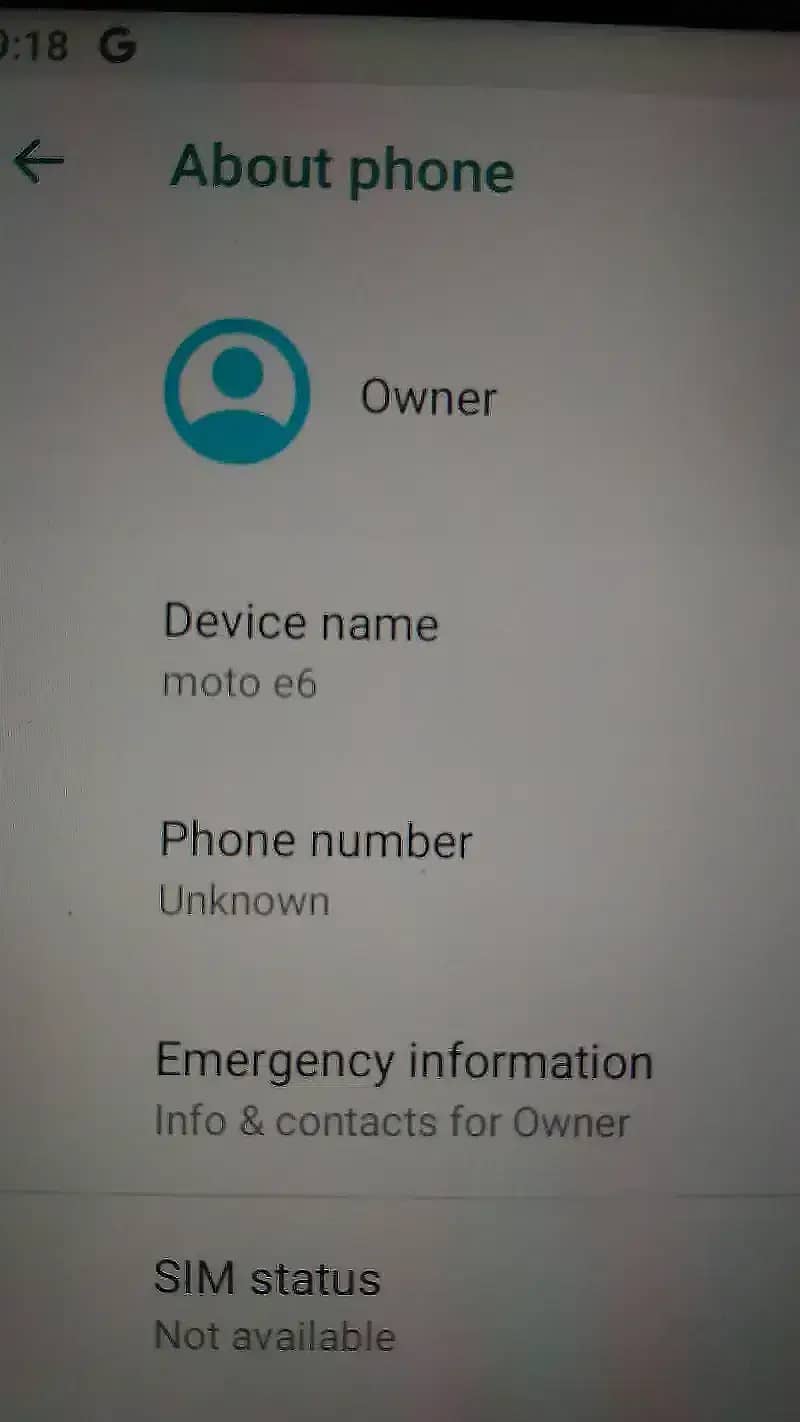 Motorola moto e6 non pta andriod version-9 memory 16gb 1