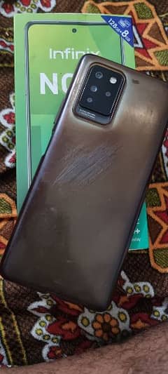 Infinix note 10 pro  one hand used