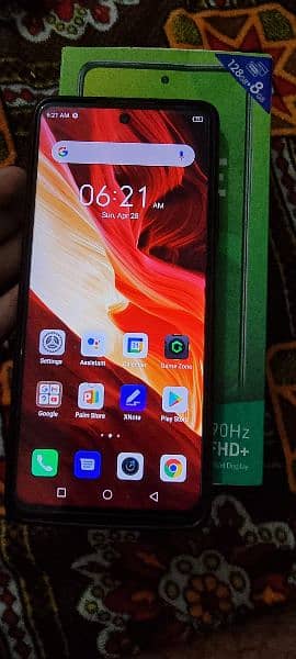 Infinix note 10 pro  one hand used 1