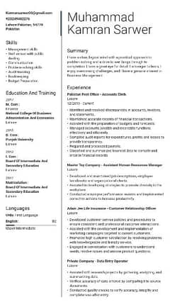 Cv maker professional cv resume 0