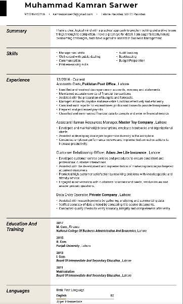 Cv maker professional cv resume 1