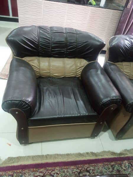 sofa set in brown color 2