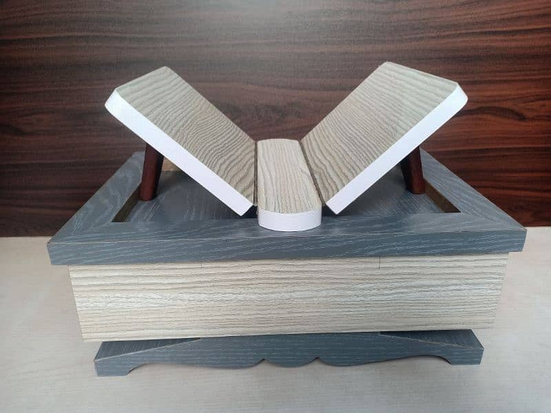 Quran Wooden Box with Quran Holder 1