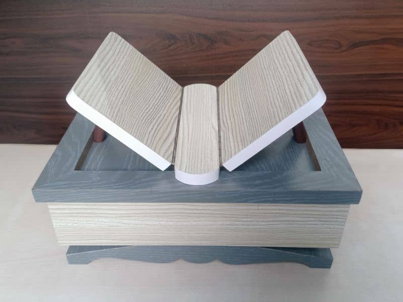 Quran Wooden Box with Quran Holder 3