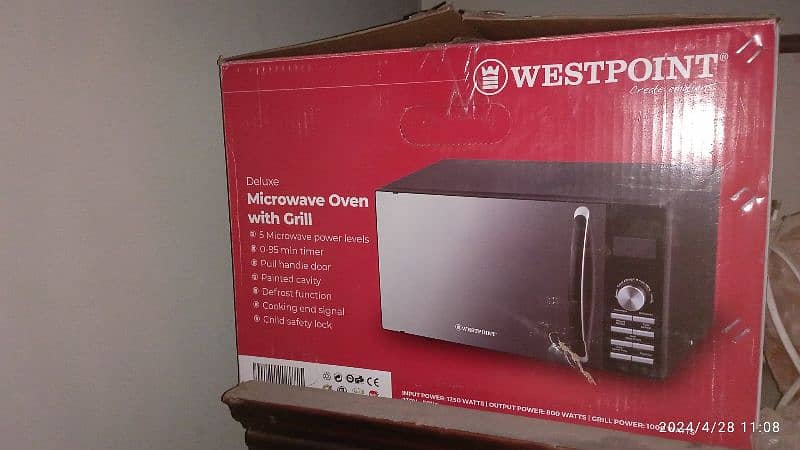 West Point Deluxe Microwave Oven With Grill (WF-832 DG) 2