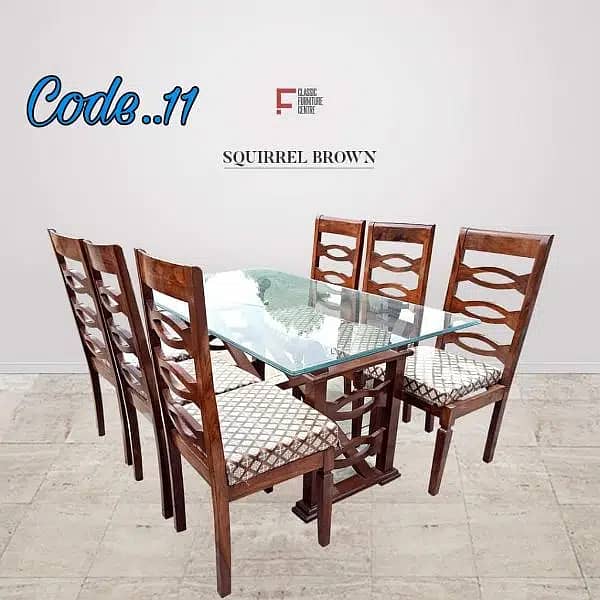 Wooden dining table with chairs for sale | center table | coffee table 10