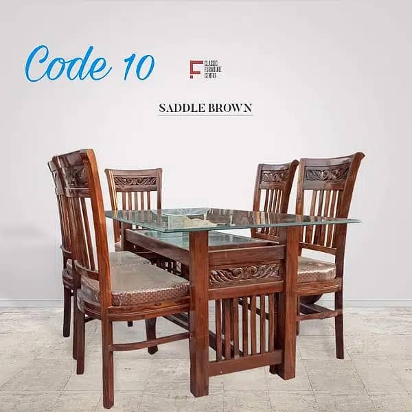 Wooden dining table with chairs for sale | center table | coffee table 1