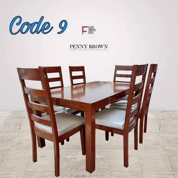 Wooden dining table with chairs for sale | center table | coffee table 8
