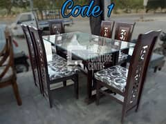 Wooden dining table with chairs for sale | center table | coffee table 0