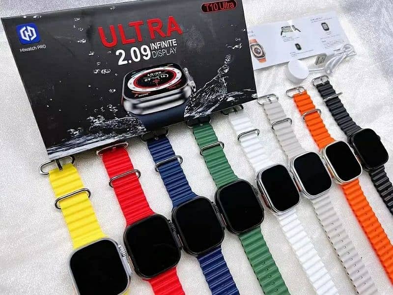 Black Ultra 2.09 Infinite Display Smart Watch 0