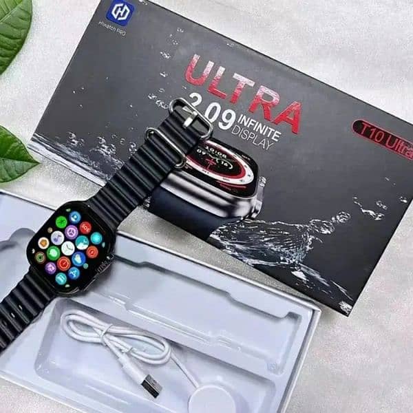 Black Ultra 2.09 Infinite Display Smart Watch 1