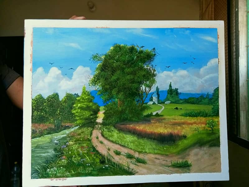 Beautiful landscape painting by montano 1