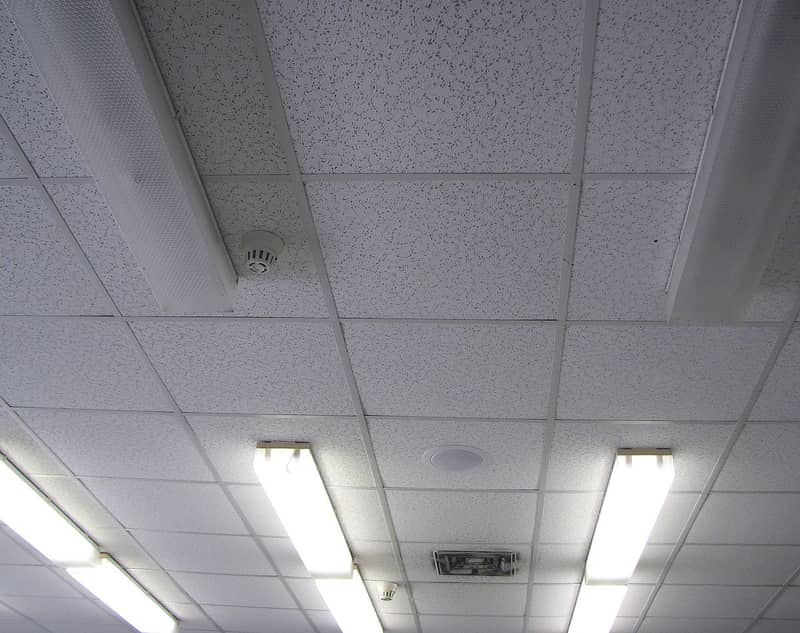 2x2 PVC Laminated Gypsum Ceiling Tiles Ceiling Aluminum Grid Ceiling. 4