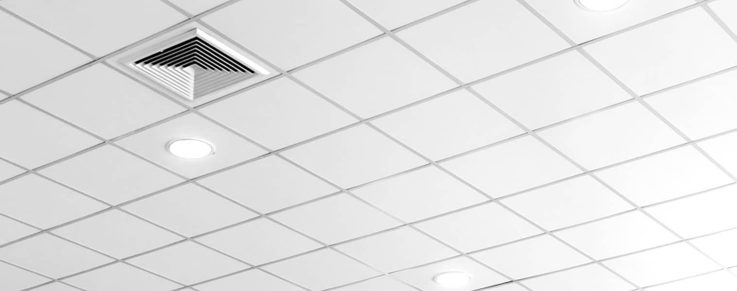 2x2 PVC Laminated Gypsum Ceiling Tiles Ceiling Aluminum Grid Ceiling. 5