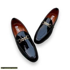 Men's patent leather dress shoes