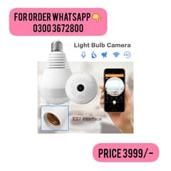 IP WIRELESS PANORAMIC BULB CAMERA 1080P HD 2MP WITH V380 PRO APP/ A9 0