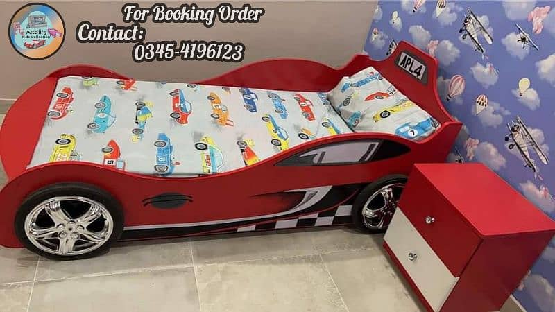 Car Bed with Free Sidetable 7