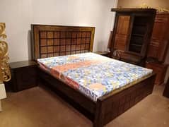 Double Bed , side tables & Dressing table