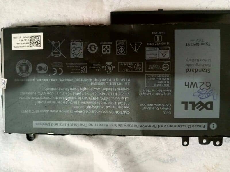 Dell latitude original battery 62 watt 3