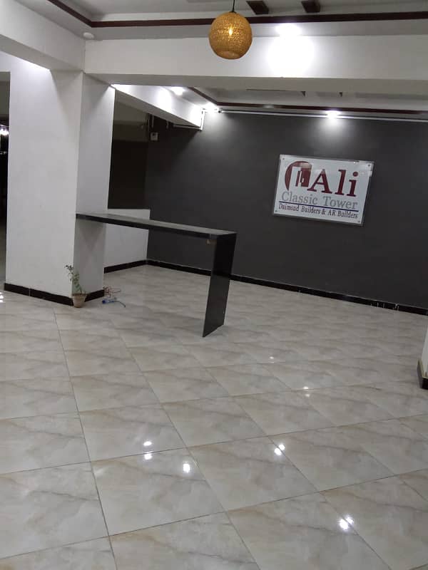2 ROOMS SUPER LUXURY FLAT FOR SALE IN NEW BUILDING ALI CLASSIC TOWER NORTH KARACHI 4