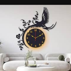 Product Name*: Beautiful Eagle Laminated Wall Clock With Backlight