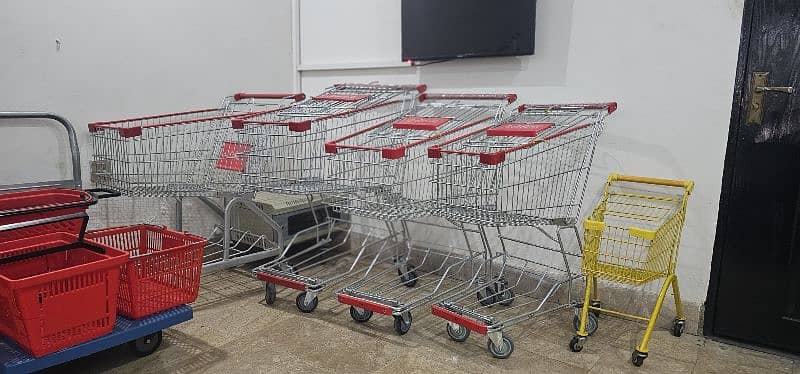 shopping trolley/cart/ shopping cart/ hand basket/ supermarket trolley 1