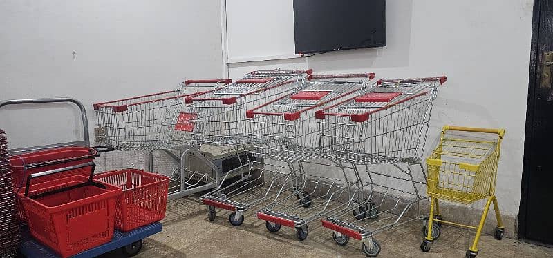 shopping trolley/cart/ shopping cart/ hand basket/ supermarket trolley 2