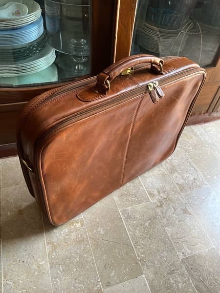Original Exeter London Leather bag laptop bag crossbody 6
