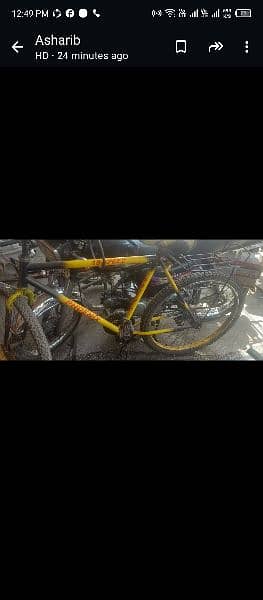 phonex willing bicycle yellow and black colour 3