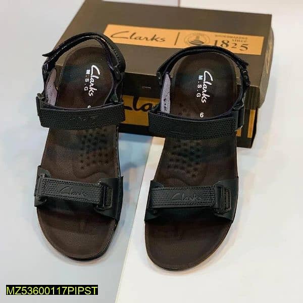 Men's classic lush Black  Sandals 1