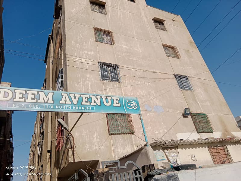 2 BED + 1 LOUNCH FLAT FOR SALE IN NADEEM AVANUE APARTMENT SECTOR 11 A NORTH KARACHI 2