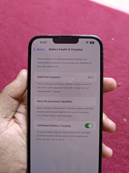 iPhone 13 pro max non pta with box 10 by 10 85% battery health 4